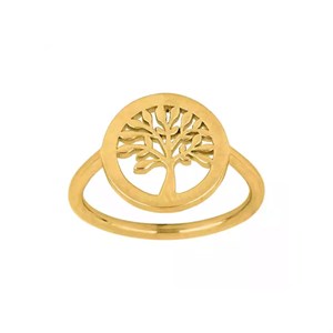 Nordahl Jewellery - Lebensbaum-Ring, vergoldet